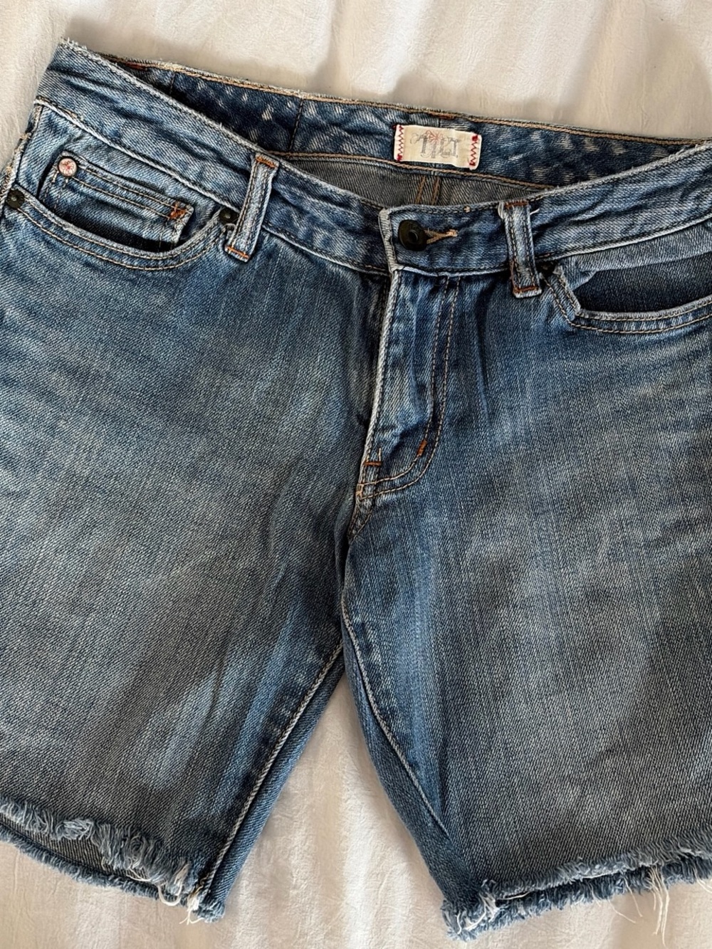TILT Women's Blue Denim Cutoff Shorts